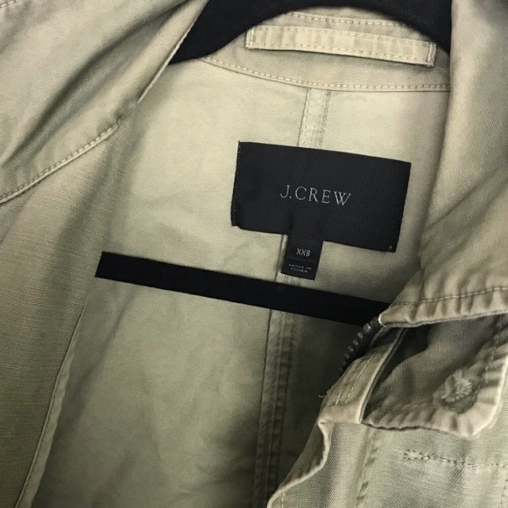 J Crew Green Quilted Boyfriend Fatigue Utility Jacket - Picture 9 of 9